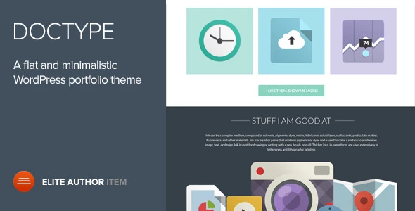 Doctype – A Flat and Minimal Portfolio Theme