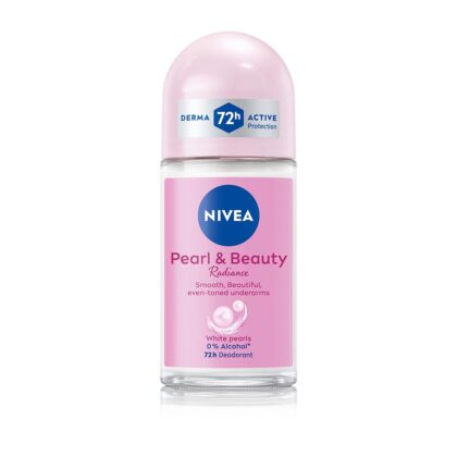 nivea women deodorant roll on pearl & beauty radiance 50 ml | for eventoned smooth & beautiful underarms