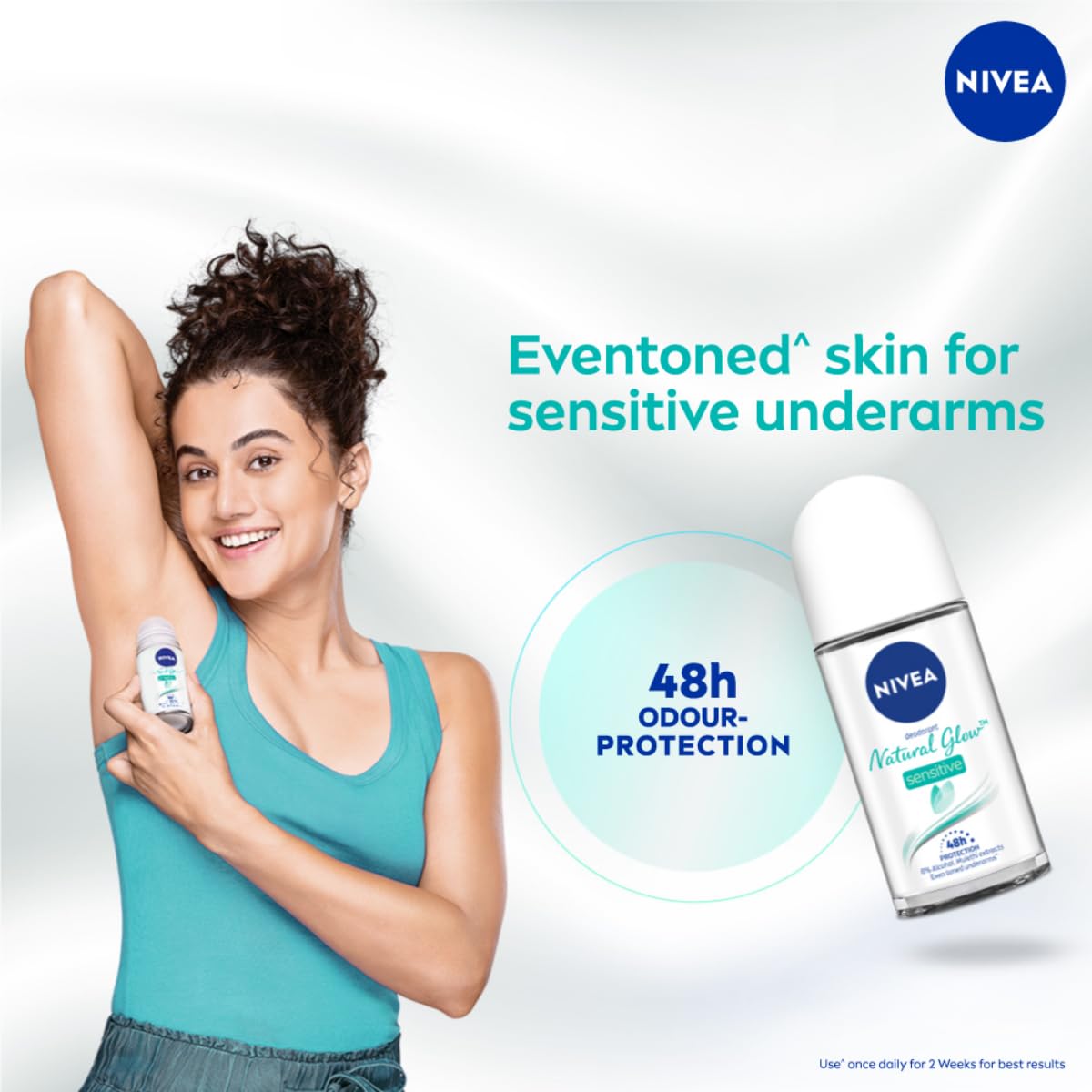 nivea women deodorant roll on, whitening sensitive, for 48h protection, 50ml,25ml NIVEA Women Deodorant Roll On
