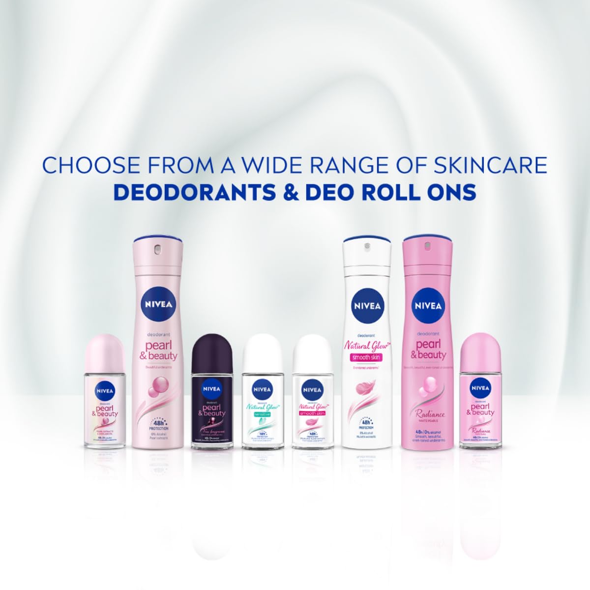 nivea women deodorant roll on, whitening sensitive, for 48h protection, 50ml,25ml NIVEA Women Deodorant Roll On