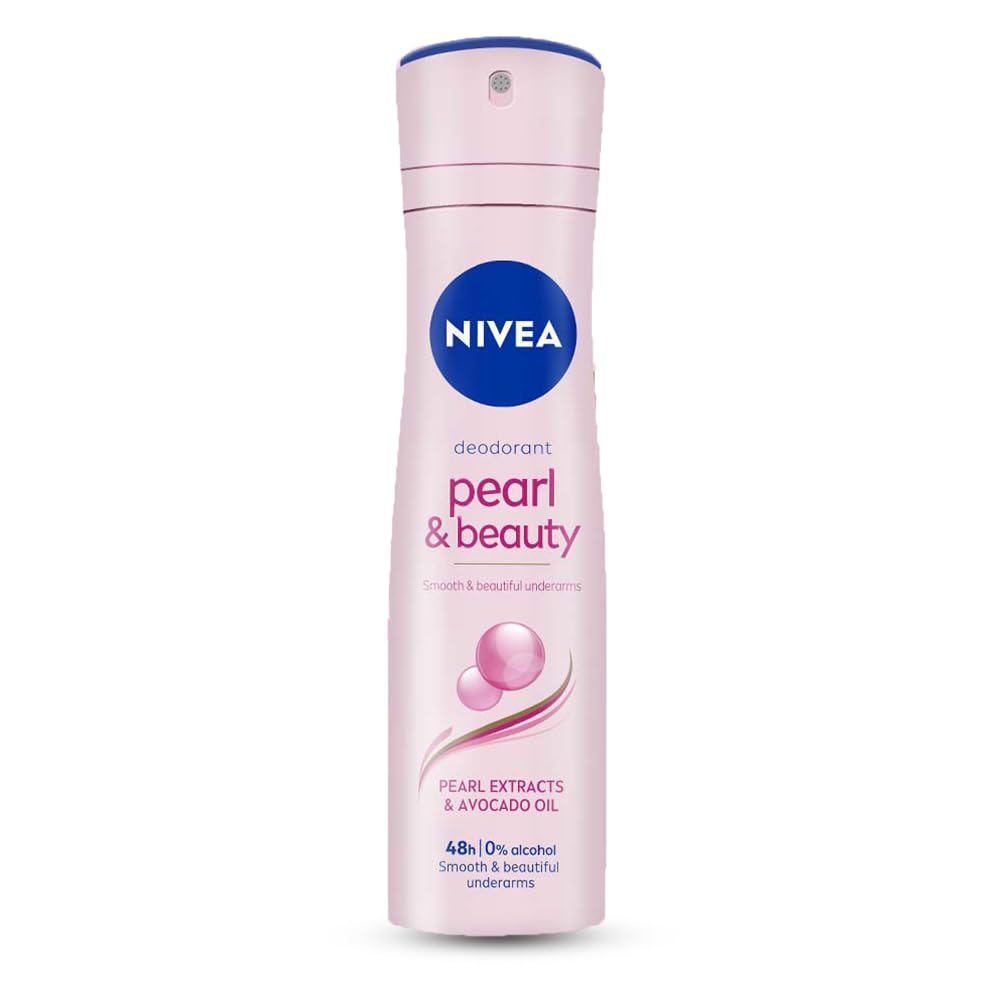 nivea pearl & beauty deodorant for unisex, 150 milliliters Nivea Pearl & Beauty Deodorant