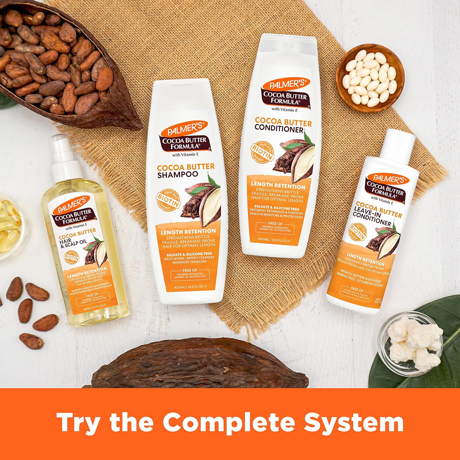 palmer's cocoa butter & biotin shampoo for hair length retention, strengthening & enhanced shine 400ml Palmer's Cocoa Butter