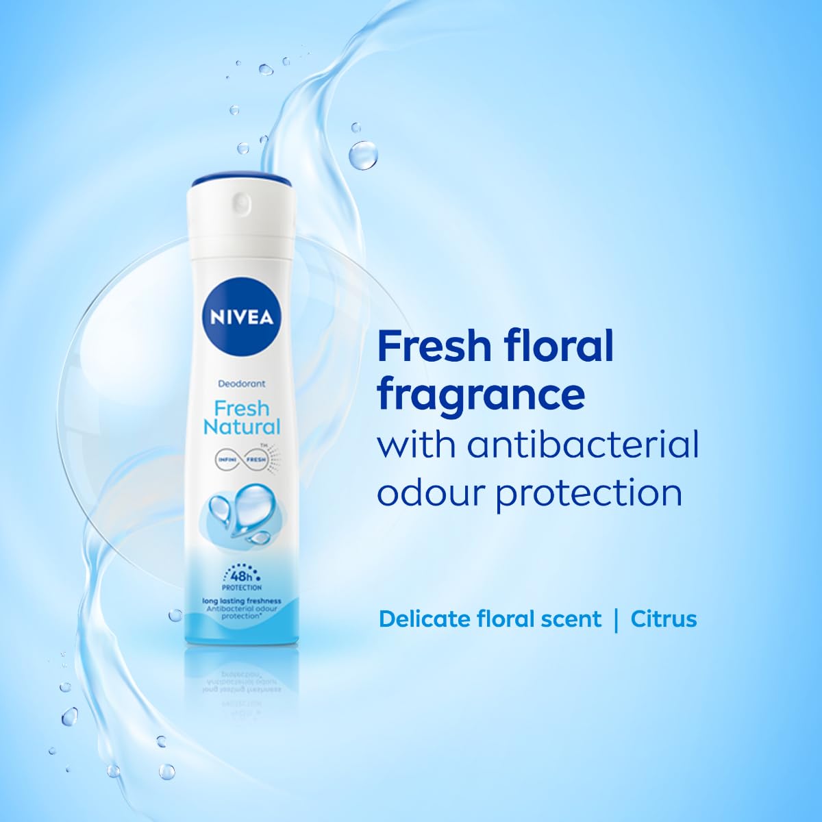 nivea women fresh natural deodorant spray, 150ml NIVEA Women Fresh Natural