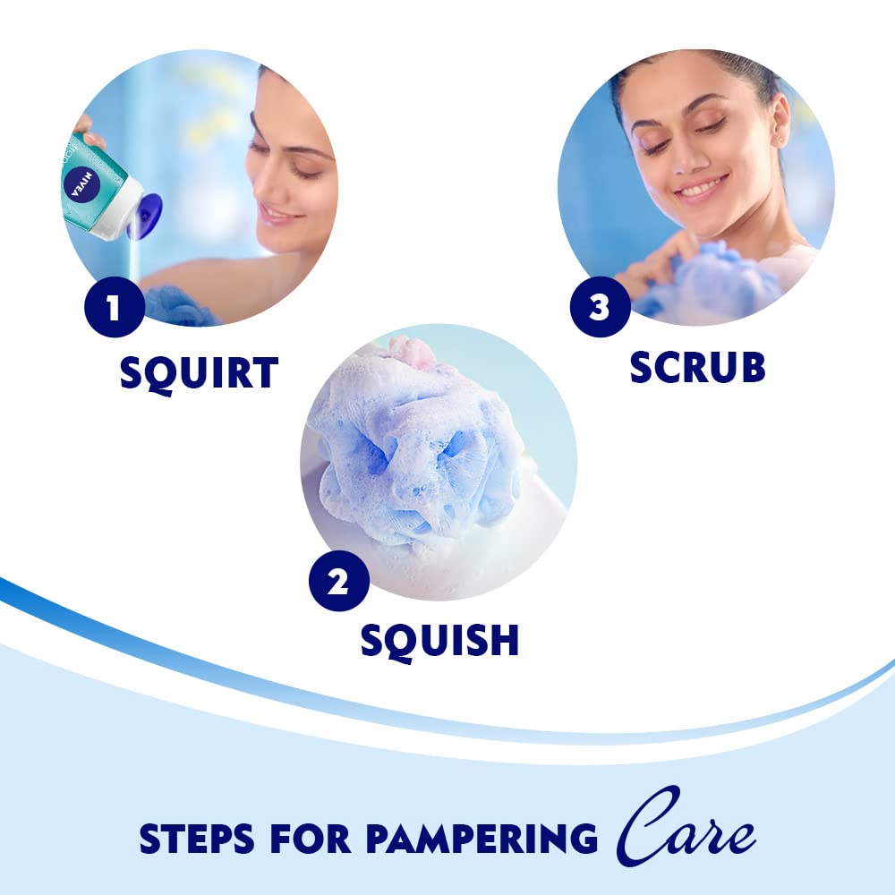 nivea frangipani & oil 250ml body wash| shower gel with care oil pearls| refreshing scent of frangipani flower|clean, healthy & moisturized skin NIVEA Frangipani & Oil