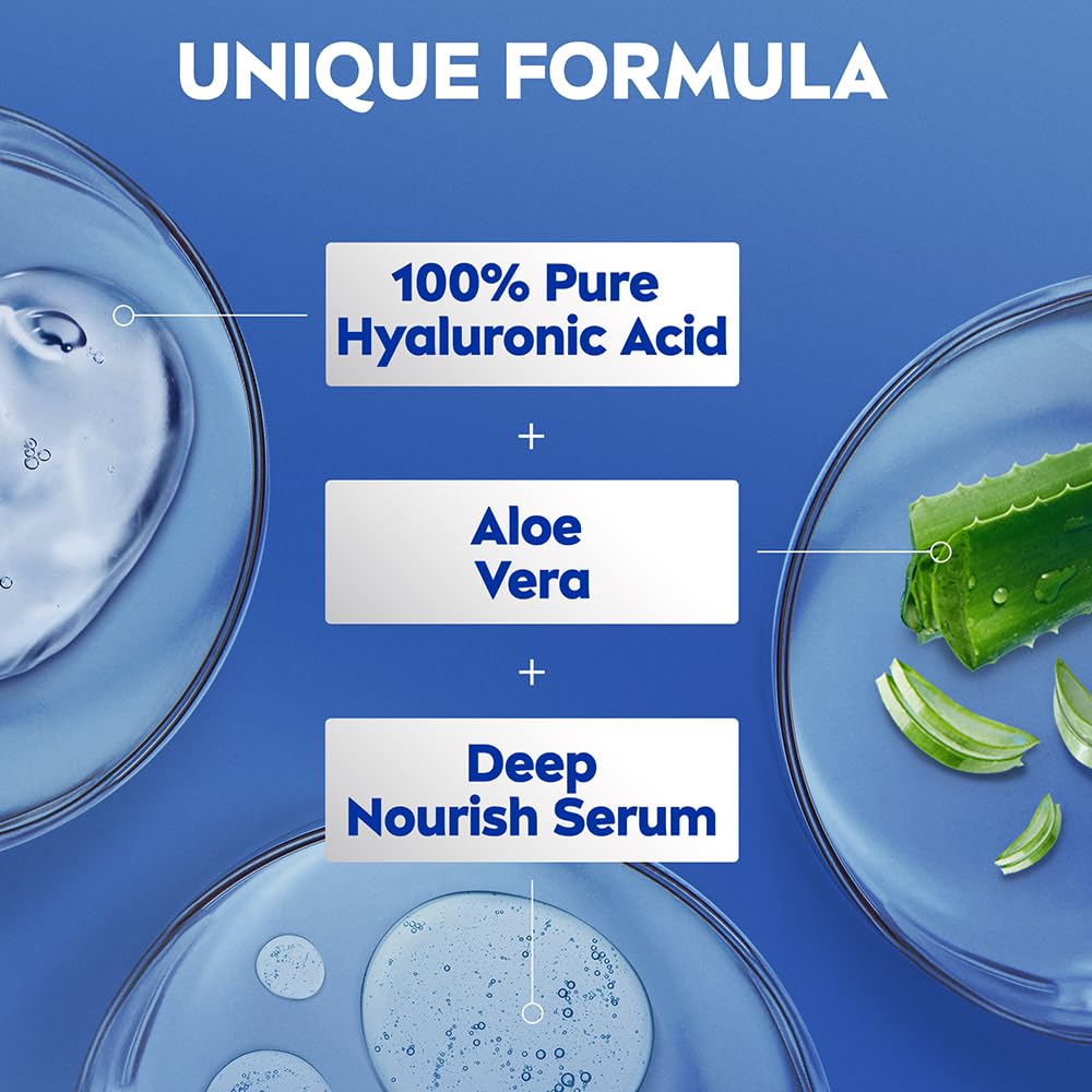 nivea aloe hydration body lotion, 200ml | 400ml 72h moisturization | with deep moisture serum & 100% natural aloe vera extracts | all skin types NIVEA Aloe Hydration Body Lotion