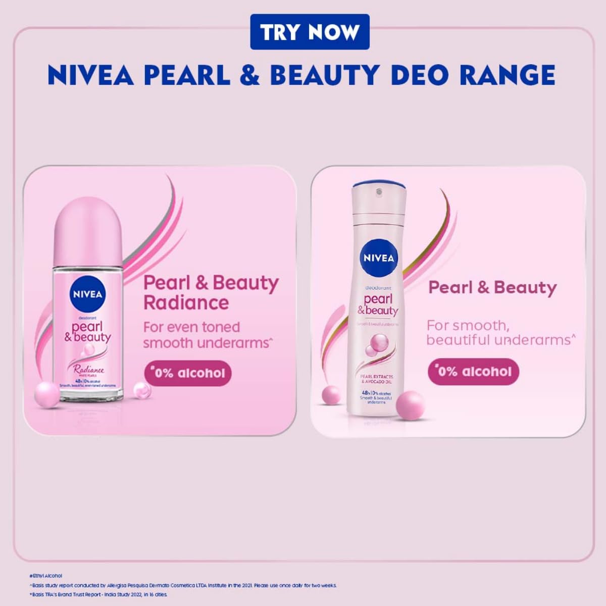 nivea female pearl & beauty radiance citrus scent liquid deodorant 150 ml | for eventoned smooth & beautiful underarms, pack of 1 Nivea Female Pearl & Beauty Radiance