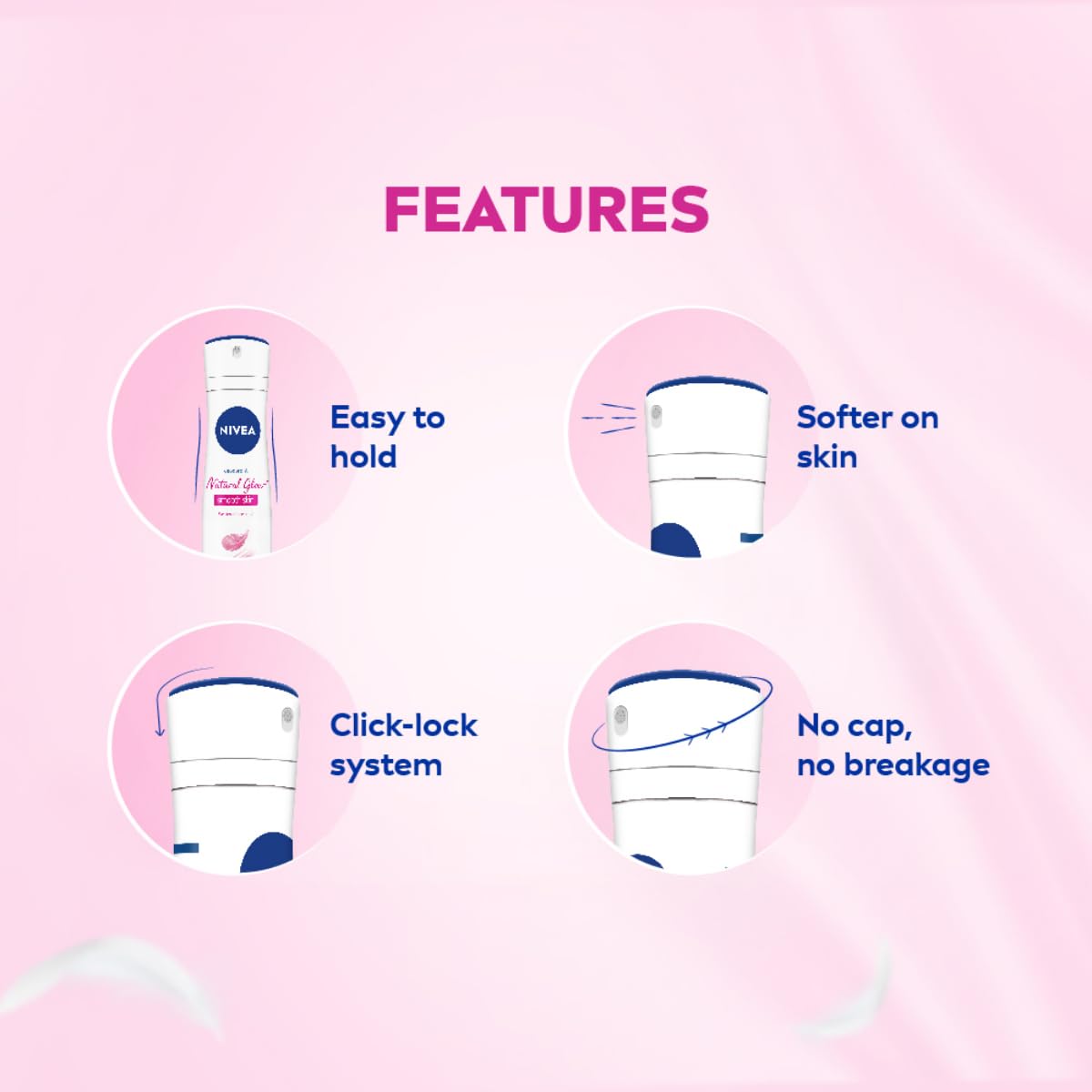nivea whitening smooth skin deodorant for women, 150ml Nivea Whitening Smooth