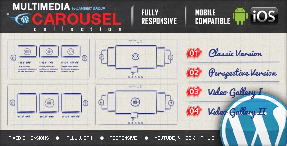 Multimedia Responsive Carousel with Image Video Audio Support – WordPress Plugin